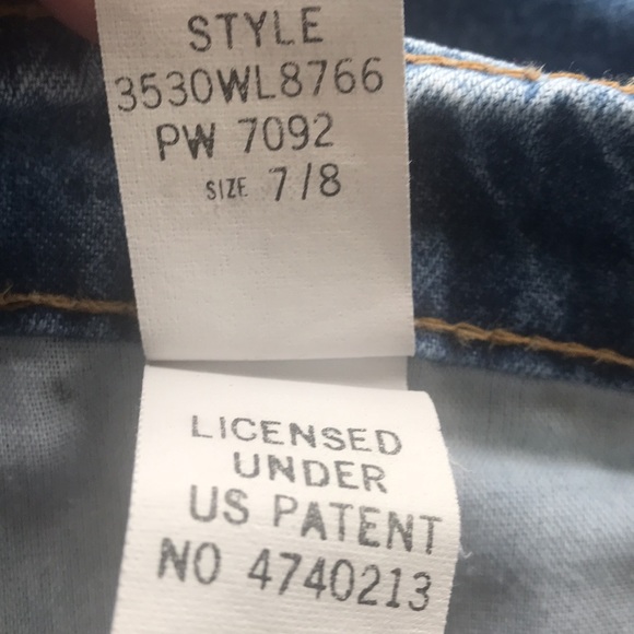 Denim Shorts Mom Shorts sz 7/8 - Picture 6 of 6